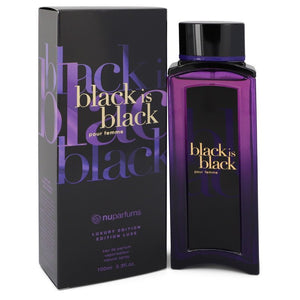 Black is Black de Nu Parfums Eau De Parfum Spray 3.3 oz para mujer