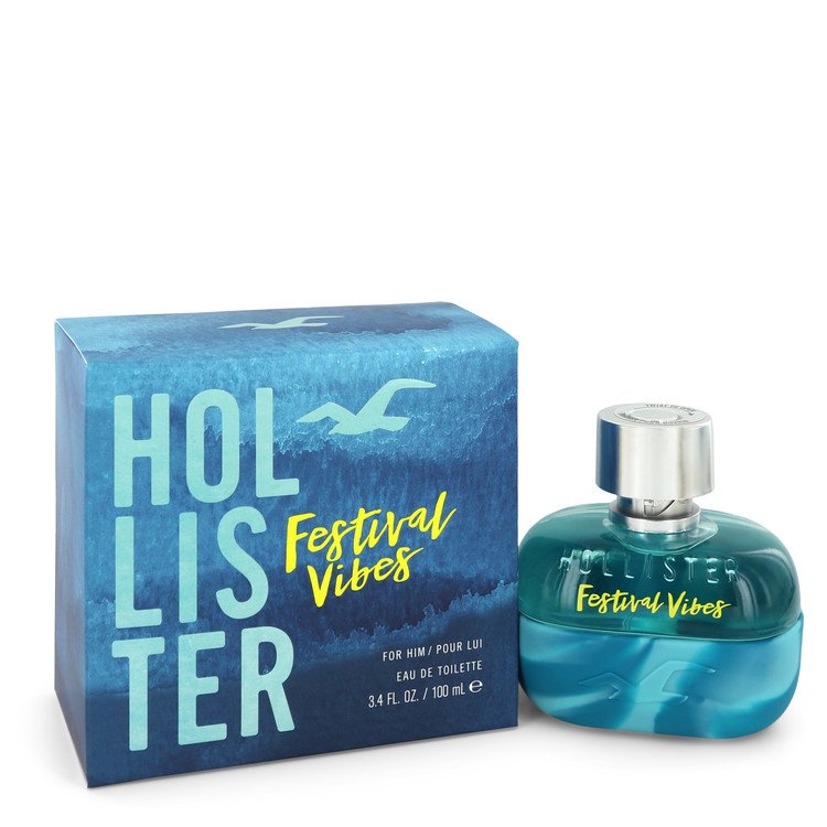 Hollister Festival Vibes by Hollister Eau De Toilette Spray 3,4 oz pentru bărbați