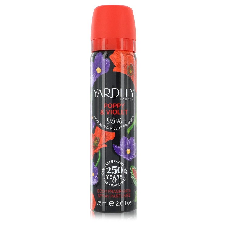 Spray de parfum de corp Yardley Poppy & Violet de la Yardley London 2,6 oz pentru femei