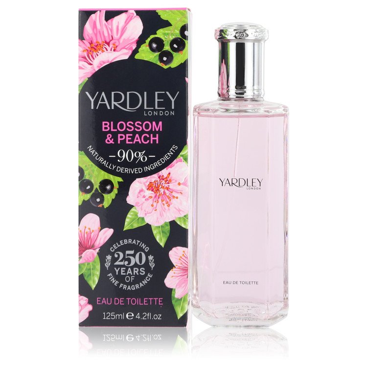 Yardley Blossom & Peach על ידי Yardley London Eau De Toilette Spray 4.2 oz לנשים