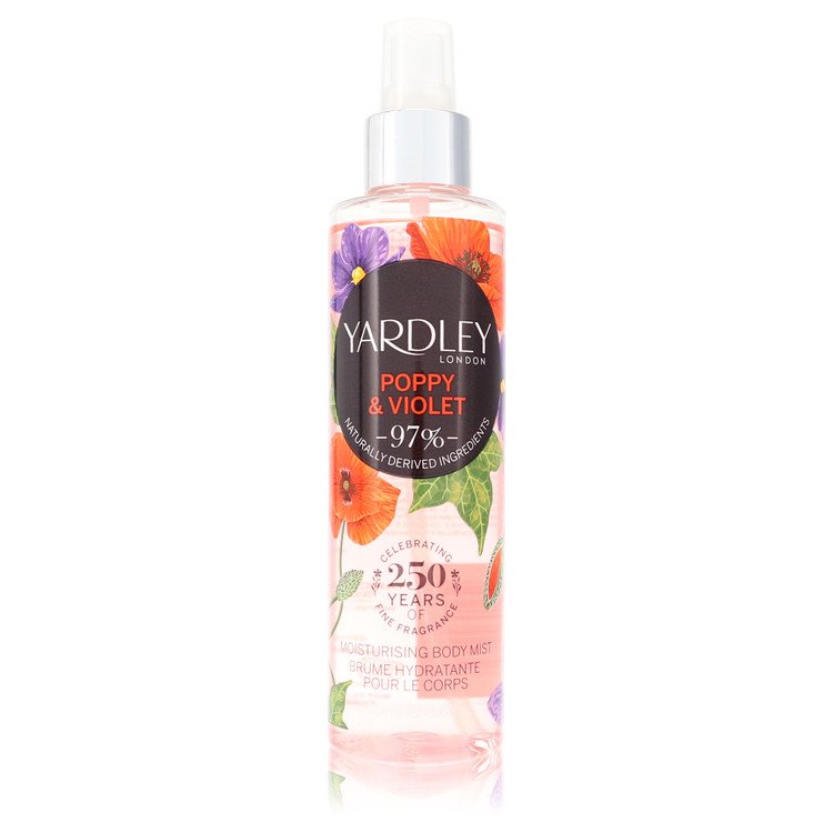 Yardley Poppy & Violet de Yardley London Body Mist 6.8 oz para mujeres