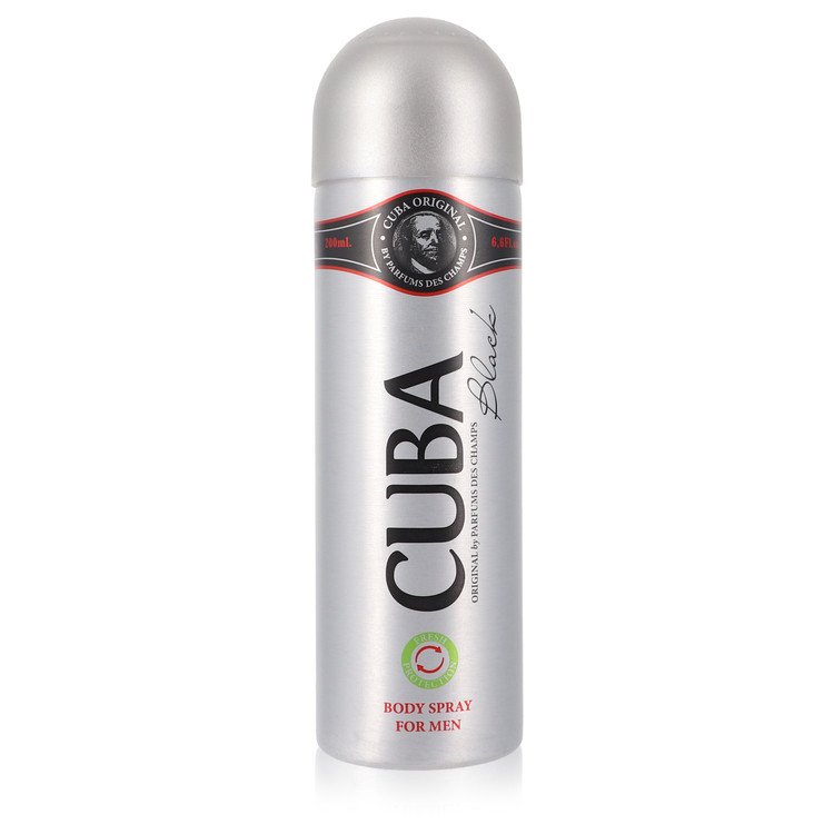 Spray do ciała CUBA Black marki Fragluxe 6,6 uncji dla mężczyzn