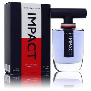 Zestaw upominkowy Tommy Hilfiger Impact by Tommy Hilfiger – 3,4 uncji wody toaletowej w sprayu + 0,14 uncji podróżnego sprayu EDT dla mężczyzn