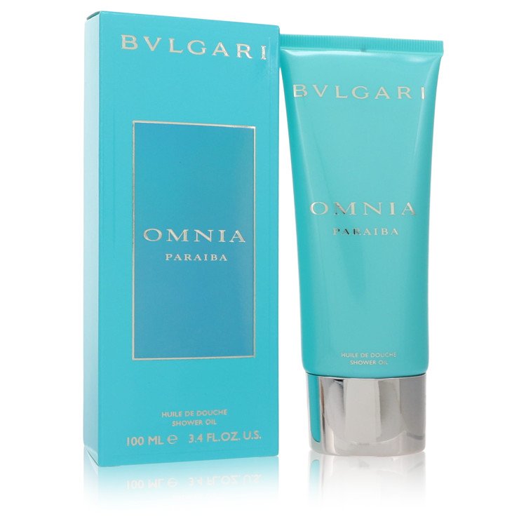 Aceite de ducha Omnia Paraiba de Bvlgari, 3,4 oz para mujer