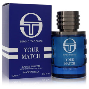 Sergio Tacchini Your Match de Sergio Tacchini Eau De Toilette Spray 3.3 oz para hombres