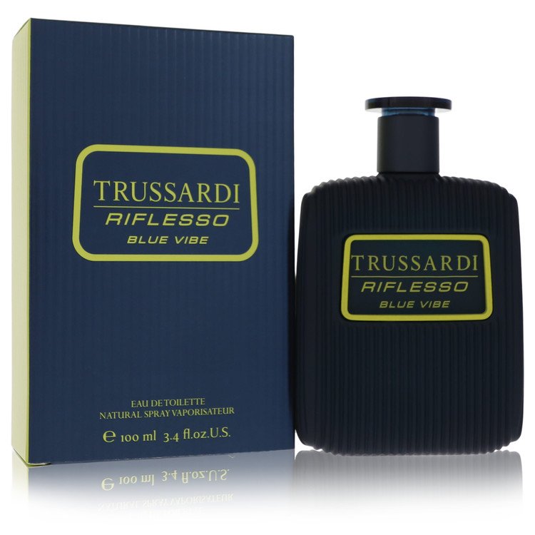 Trussardi Riflesso Blue Vibe de la Trussardi Eau De Toilette Spray 3,4 oz pentru bărbați