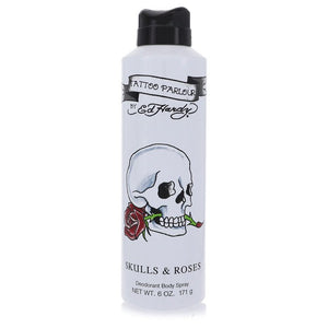 Дезодорант-спрей для мужчин Skulls & Roses от Christian Audigier, 6 унций