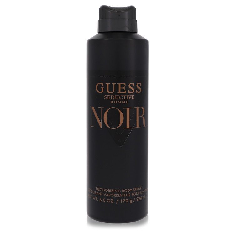 Guess Seduction Homme Noir von Guess Body Spray 6 oz für Männer