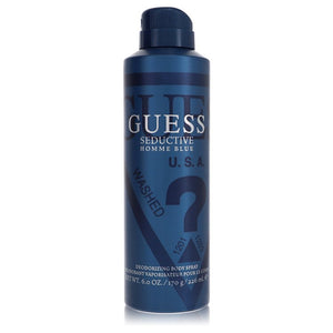 Guess Sedutor Homme Blue da Guess spray corporal 6 onças para homens