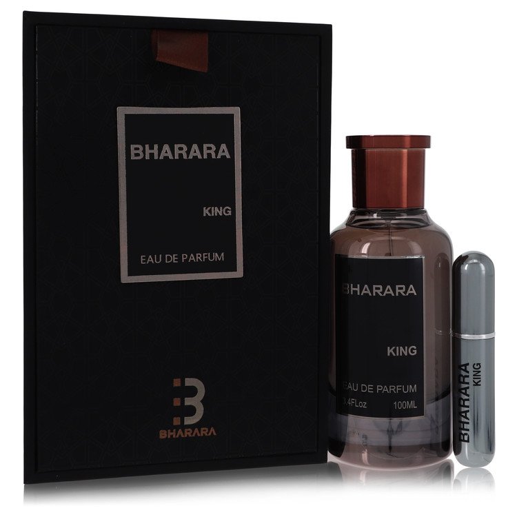 Bharara King da Bharara Beauty Eau De Parfum Spray + spray de viagem recarregável de 3,4 onças para homens