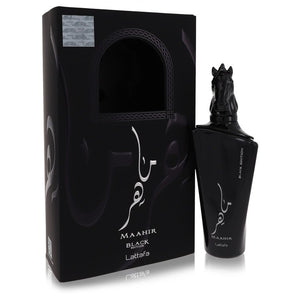 Maahir Black Edition de Lattafa Eau De Parfum Spray 3.4 oz para mujer