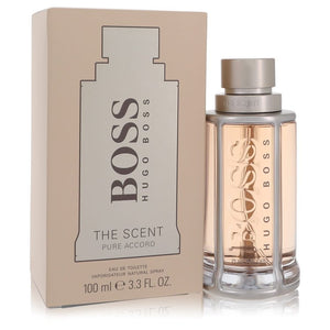 Boss The Scent Pure Accord de Hugo Boss Eau De Toilette Spray 3.3 oz para hombres