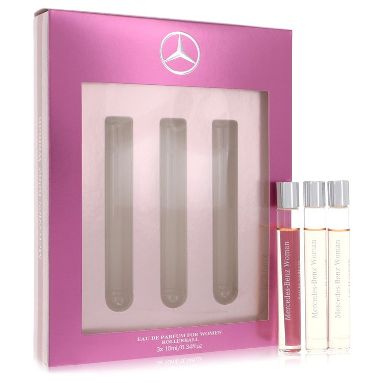 Set cadou Mercedes Benz by Mercedes Benz -- 3 x .34 oz Eau De Parfum Rollerballs pentru femei