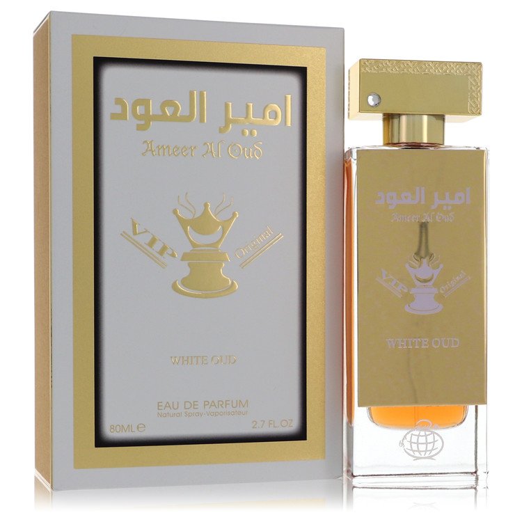 Ameer Al Oud Vip Original White Oud de Fragrance World Eau De Parfum Spray (unisex) 2,7 oz pentru bărbați
