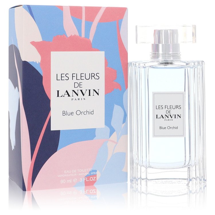Les Fleurs De Lanvin Blue Orchid de Lanvin Eau De Toilette Spray 3 oz para mujeres