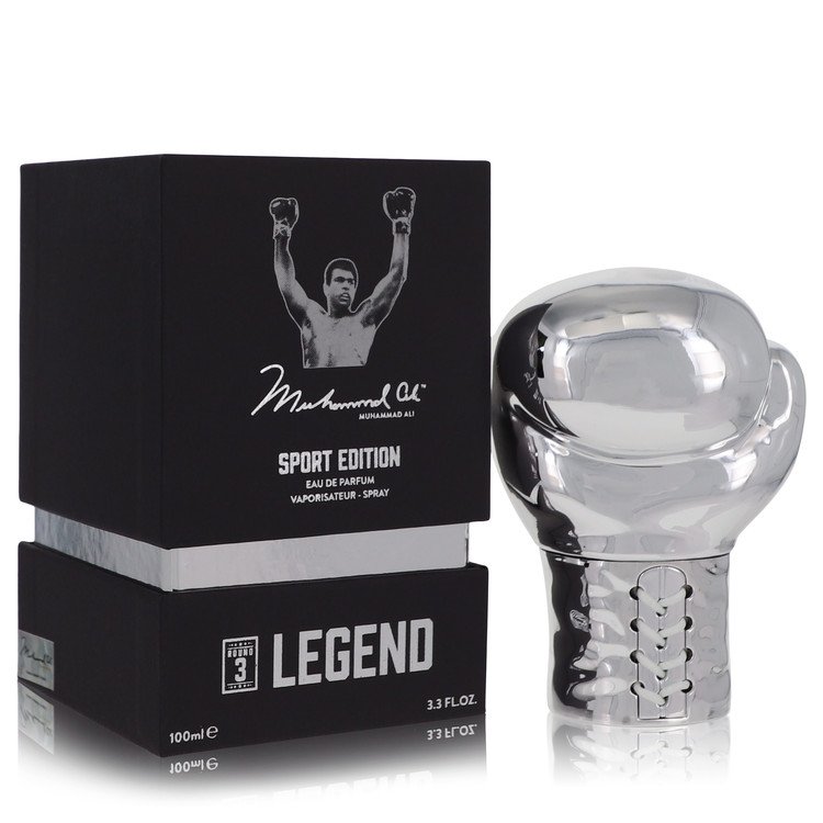 Muhammad Ali Legend Round 3 by Muhammad Ali Eau De Parfum Spray (Edição Sport) 3.3 oz para Homem