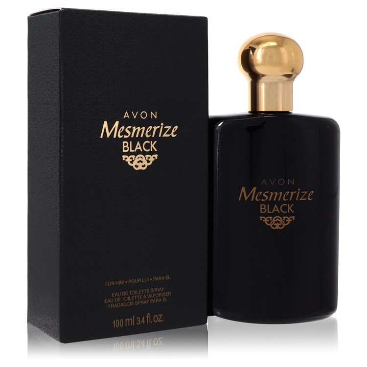 Avon Mesmerize Black by Avon Eau De Toilette Spray 3.4 oz for Men