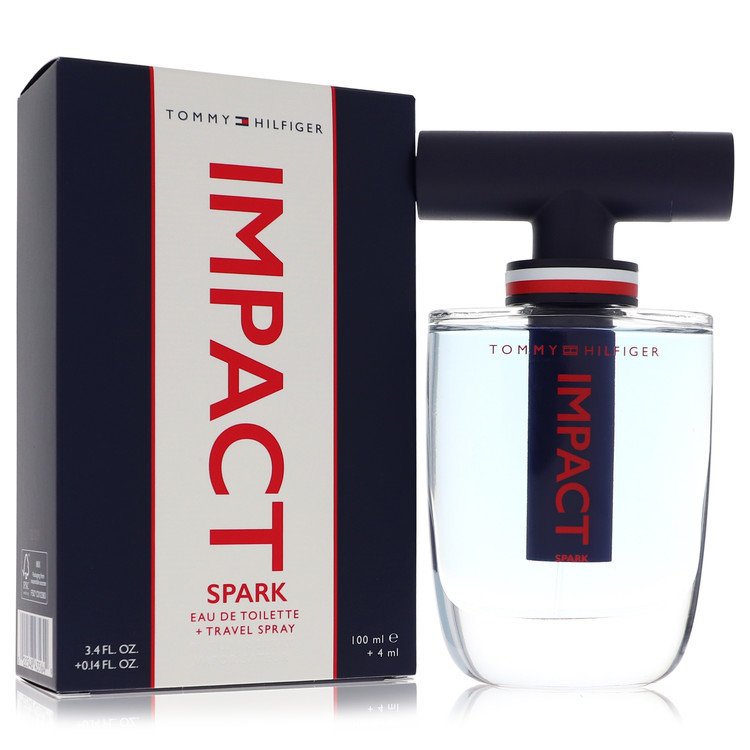 Tommy Hilfiger Impact Spark von Tommy Hilfiger Eau de Toilette Spray – 3,4 oz Eau de Toilette + 0,14 oz Travel EDT Spray für Männer