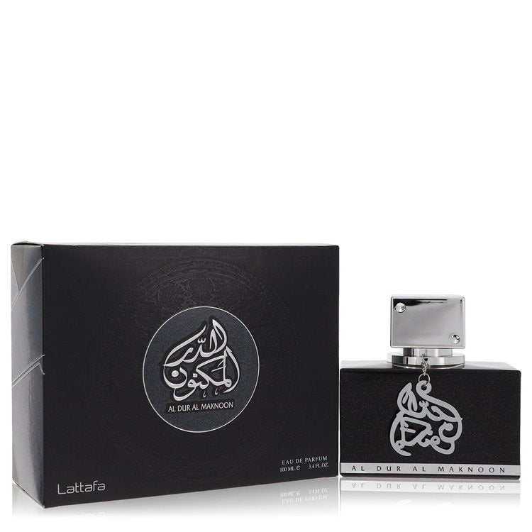 Lattafa Al Dur Al Maknoon Silver de Lattafa Eau De Parfum Spray 3.4 oz para hombres