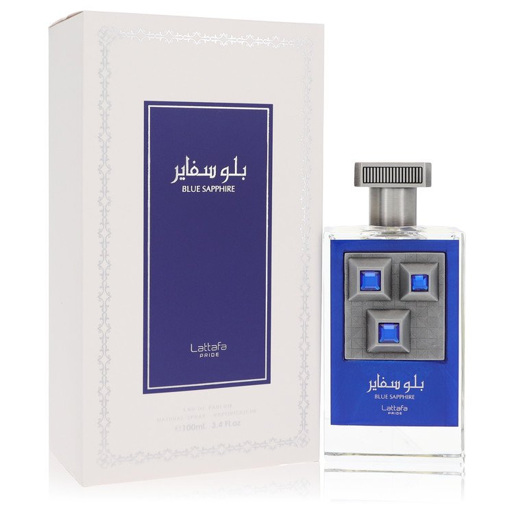 Lattafa Pride Blue Sapphire de Lattafa Eau De Parfum Spray (Unisex) 3.4 oz para hombres