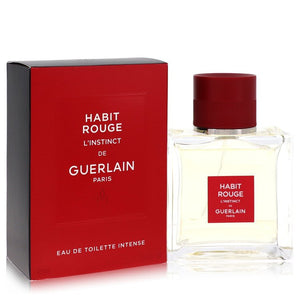 Habit Rouge L'instinct by Guerlain Eau De Toilette Intense Spray oz pentru bărbați