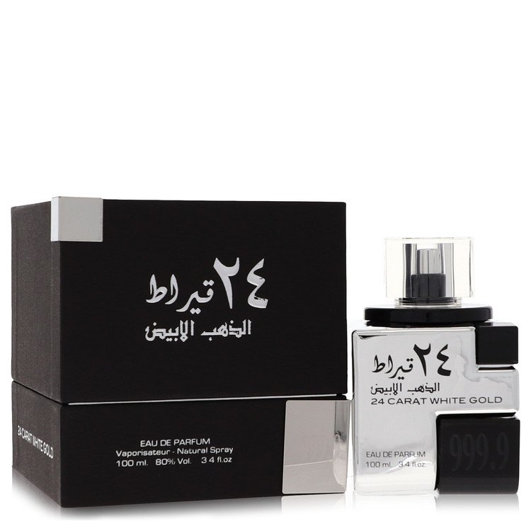Lattafa 24 Carat Weißgold von Lattafa Eau De Parfum Spray (Unisex) 3,4 oz für Herren