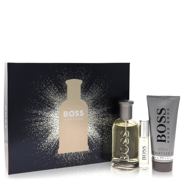 Подарочный набор Boss No. 6 от Hugo Boss — туалетная вода-спрей 3,3 унции + спрей Mini EDT 0,3 унции + гель для душа для мужчин 3,4 унции