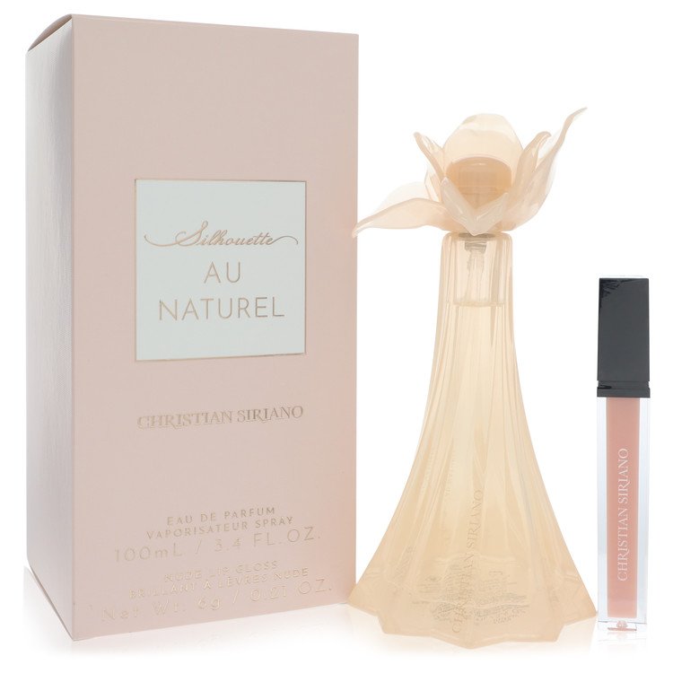 Christian Siriano Au Naturel de Christian Siriano Eau De Parfum Spray + 0,21 oz Nude Lip Gloss 3,4 oz pentru femei