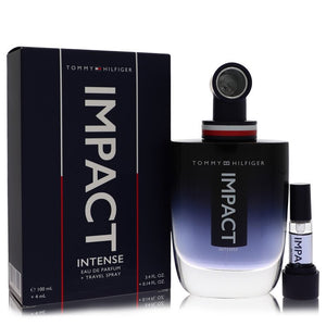 Tommy Hilfiger Impact Intense by Tommy Hilfiger Eau De Parfum Spray + 0.14 Travel Spray 3.4 oz for Men