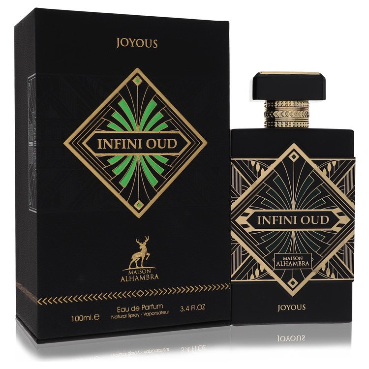 Maison Alhambra Infini Oud Joyous by Maison Alhambra Eau De Parfum Spray (Unissex) 3,4 oz para Homens