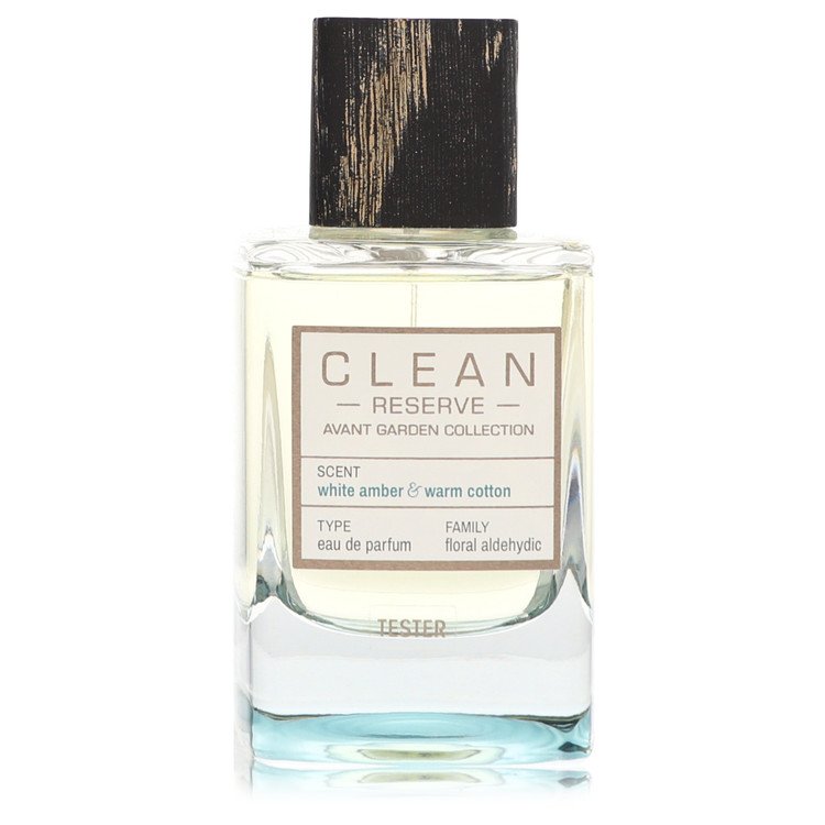 Clean Reserve White Amber & Warm Cotton da Clean Eau De Parfum Spray (testador unissex) 3,4 onças para homens