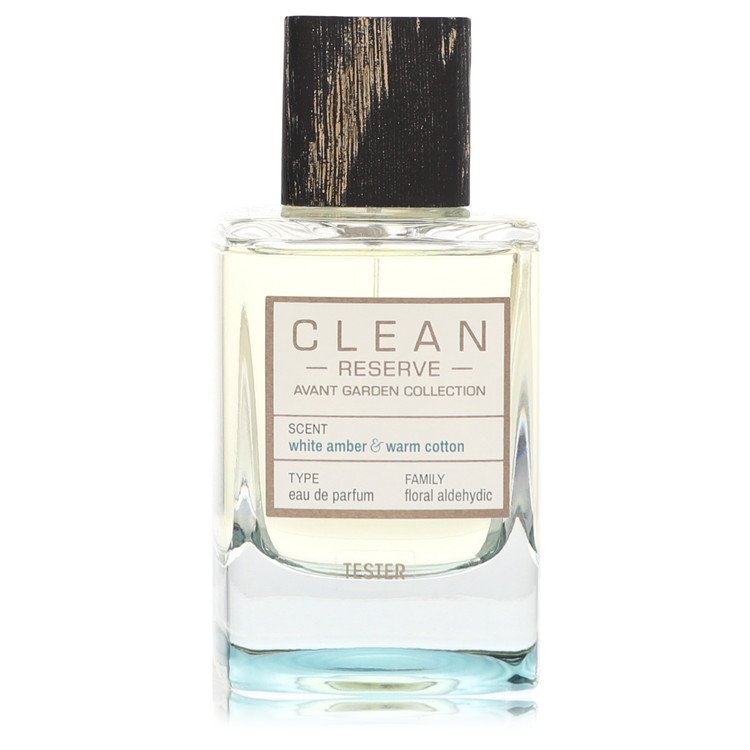 Clean Reserve White Amber & Warm Cotton от Clean Eau De Parfum Spray (унисекс-тестер) 3,4 унции для мужчин