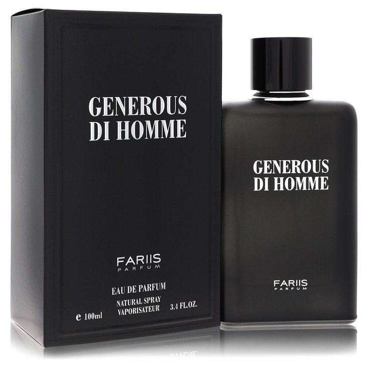 Fariis Generous Di Homme da Fariis Perfume Water Perfume Spray 3,4 onças para homens