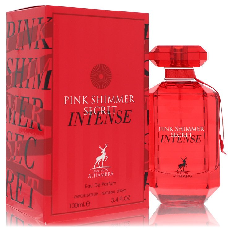 Maison Alhambra Pink Shimmer Secret Intense de Maison Alhambra Eau De Parfum Spray 3.4 oz pentru femei