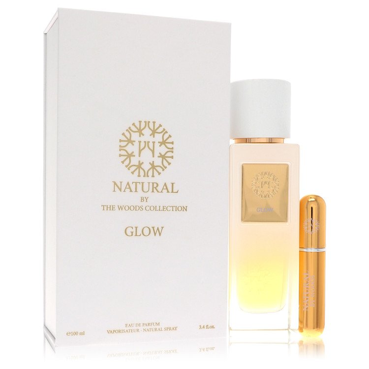 The Woods Collection Natural Glow від The ​​Woods Collection Eau De Parfum Spray (унісекс) з міні-розпилювачем багаторазового використання 3,4 унції для жінок
