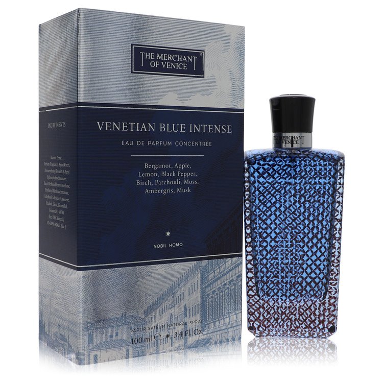 Venetian Blue Intense por The Merchant Of Venice Eau De Parfum Spray Concentrado 3.4 oz para Homens