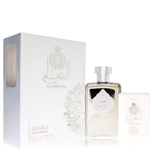 Ard Al Zaafaran Al Dirgham by Al Zaafaran Eau De Parfum Spray + 0,65 Mini EDP Spray (edição especial unissex) 3,4 onças para mulheres