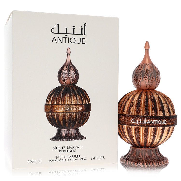 Niche Emarati Antique by Lattafa Eau De Parfum Spray (unissex) 3,4 onças para mulheres