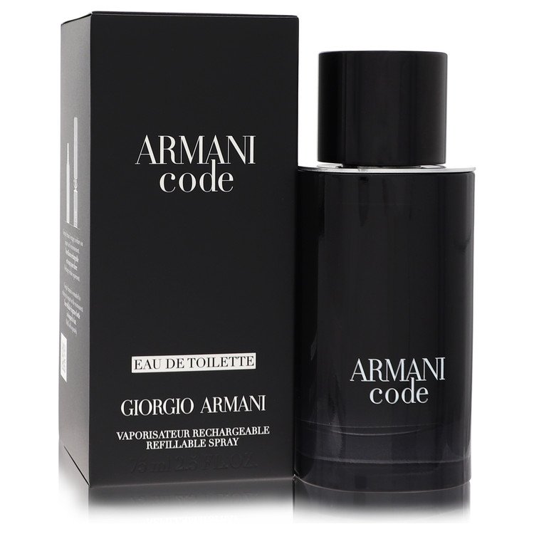 Туалетная вода Armani Code от Giorgio Armani многоразового использования, 2,5 унции, для мужчин