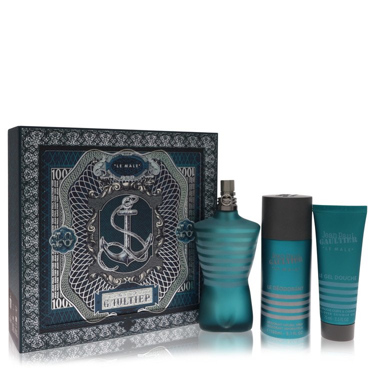 Jean Paul Gaultier von Jean Paul Gaultier Geschenkset -- 4,2 oz Eau De Toilette Spray + 5,1 oz Deodorant Spray + 2,5 oz Duschgel für Herren