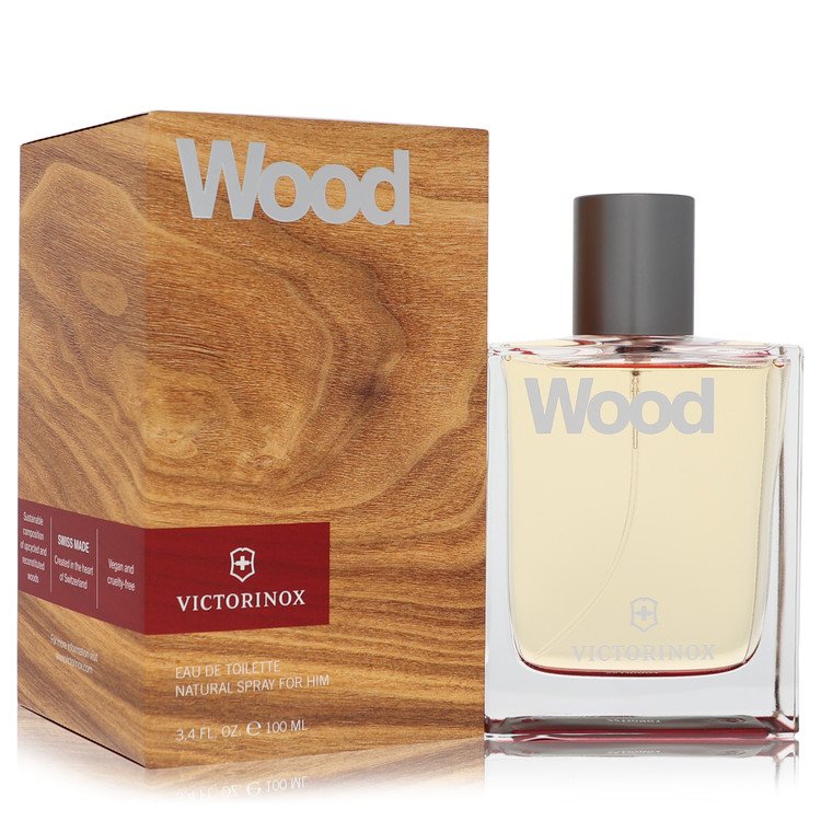 Swiss Army Wood da Victorinox Eau De Toilette Spray 3,4 onças para homens