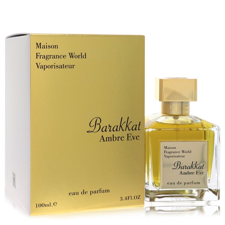 Maison Barakkat Ambre Eve da Fragrance World Eau De Parfum Spray (unissex) 3,4 onças para mulheres