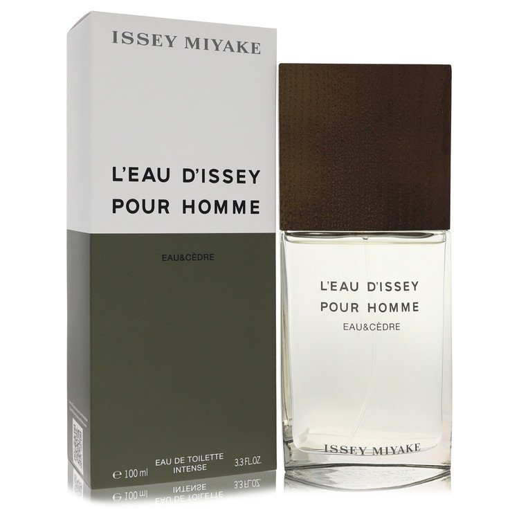 L'Eau D'issey Eau & Cedre da Issey Miyake Eau De Toilette spray intenso de 3,3 onças para homens