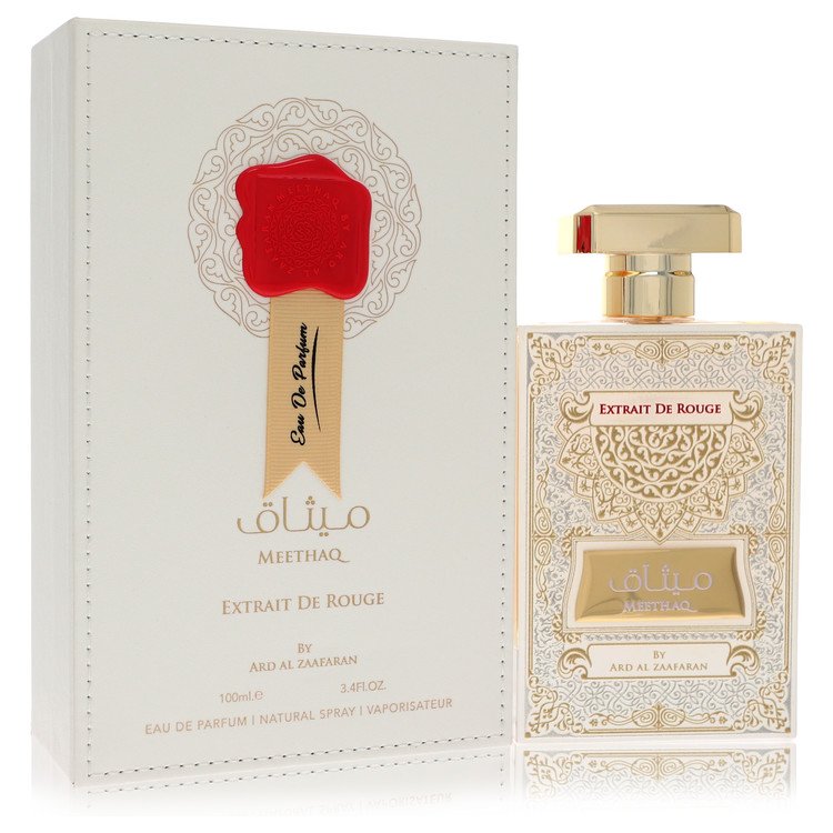 Ard Al Zaafaran Meethaq Extrait De Rouge por Al Zaafaran Eau De Parfum Spray (unissex) 3,4 onças para homens