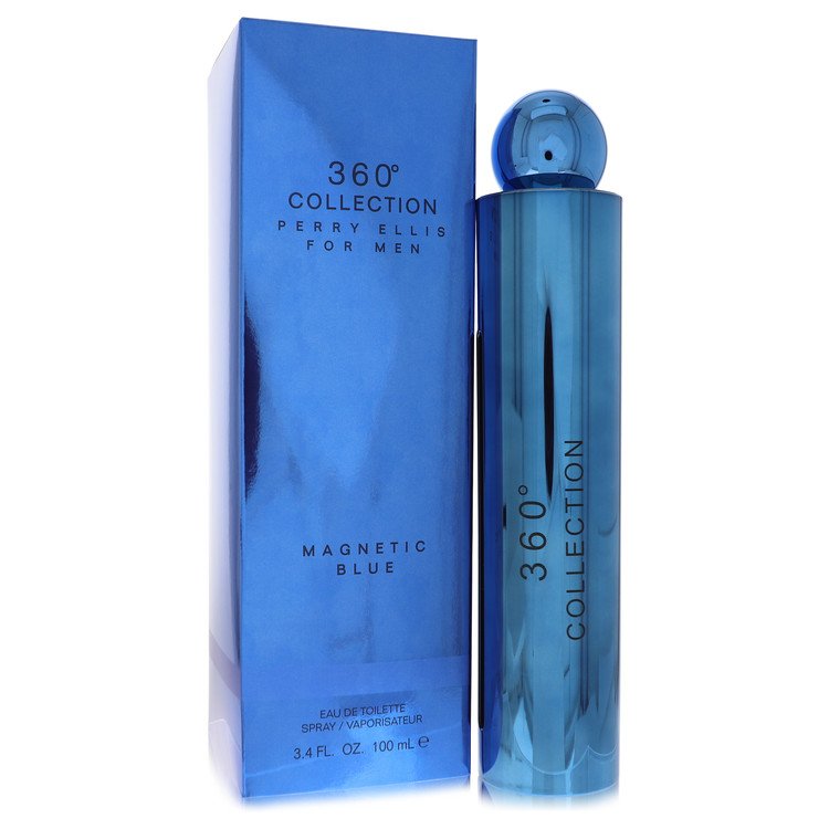 Perry Ellis 360 Collection Magnetic Blue par Perry Ellis Eau de Toilette Spray 3,4 oz pour hommes