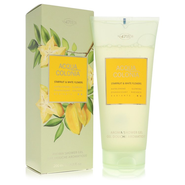 4711 Acqua Colonia Gel de Ducha Unisex de Fruta Estrella y Flores Blancas 6.8 Oz para Mujeres