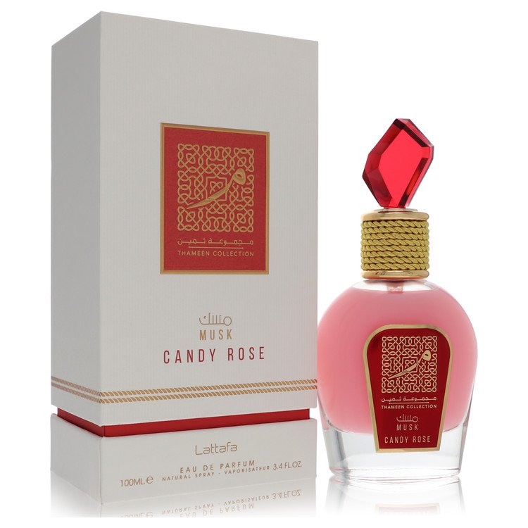 Lattafa Musk Candy Rose de Lattafa Eau De Parfum Spray (Unisex) 3.4 oz pentru femei