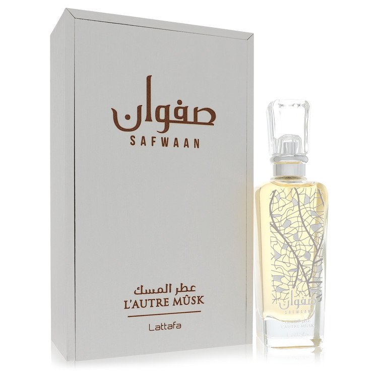Lattafa Safwaan L'autre Musk de Lattafa Eau De Parfum Spray (Unisex) 3.4 oz para Mujeres