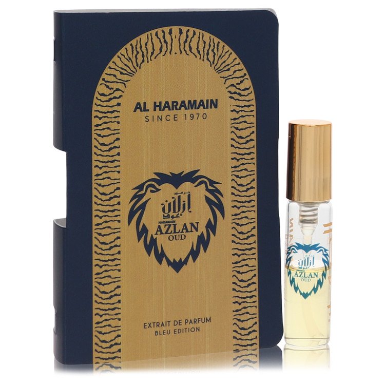 Al Haramain Azlan Oud Bleu von Al Haramain Vial (Probe) 0,06 oz für Herren