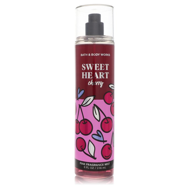 Bath and Body Works Sweet Heart Cherry Névoa Perfumada Fina 8 oz para Mulheres